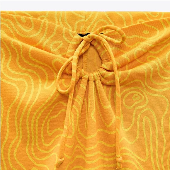 ZARA PRINTED MIDI SKIRT - Picture 2 of 5